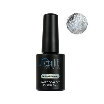 Nailit holografische topcoat: Written in the stars (zilver)