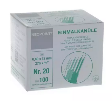 Neopoint naalden27G Steriele naalden 3 doosjes. VOORDEEL