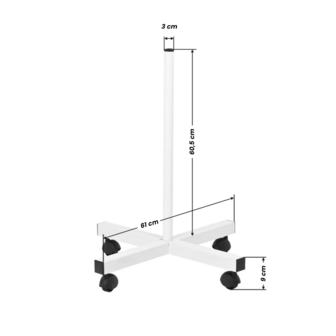 Loupelamp LED 5 diopter, inclusief statief