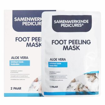 Samenwerkende Pedicures Foot Peeling Mask Aloe Vera 2 paar