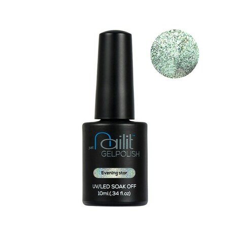 Nailit holografische topcoat: Evening star (groen)