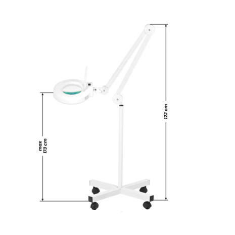 Loupelamp LED 5 diopter, inclusief statief